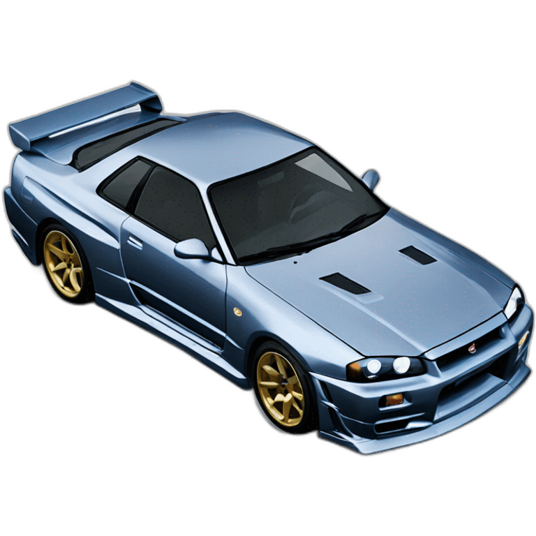 nissan skyline gtr r34 2fast 2furious emoji