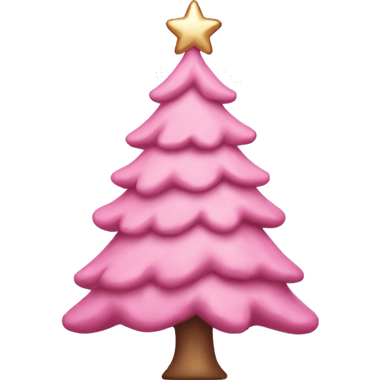 ￼Pink Christmas tree emoji