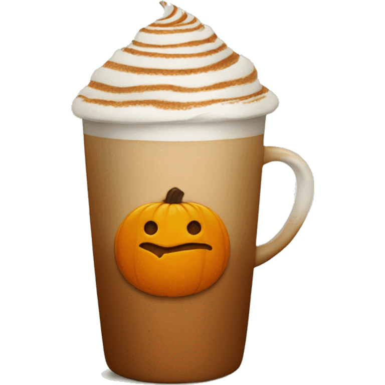 Pumpkin spiced latte emoji