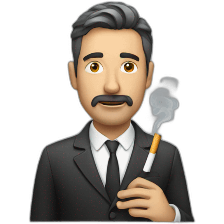 man with cigarette emoji