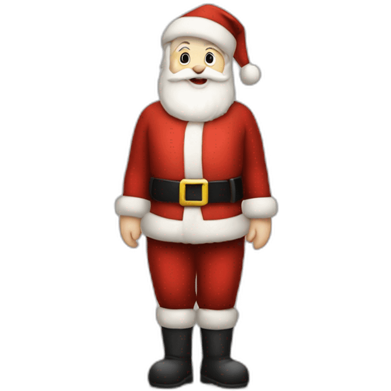 pale skin santa claus full body emoji