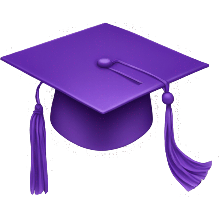 Purple graduation cap emoji