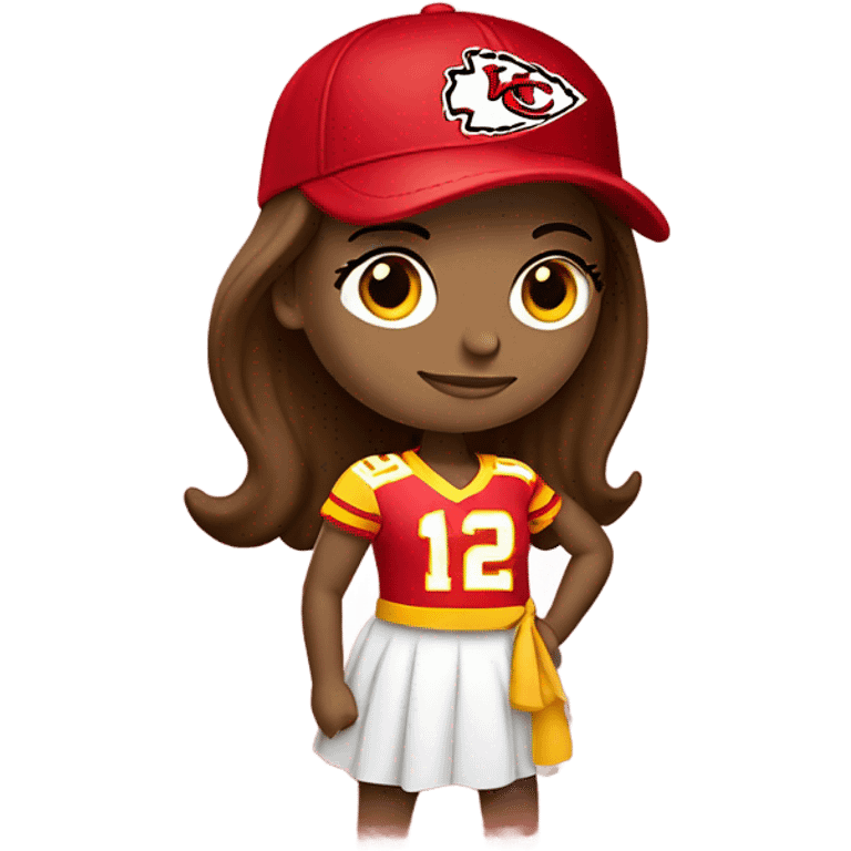 Women wearing Kansas City chiefs outfit emoji