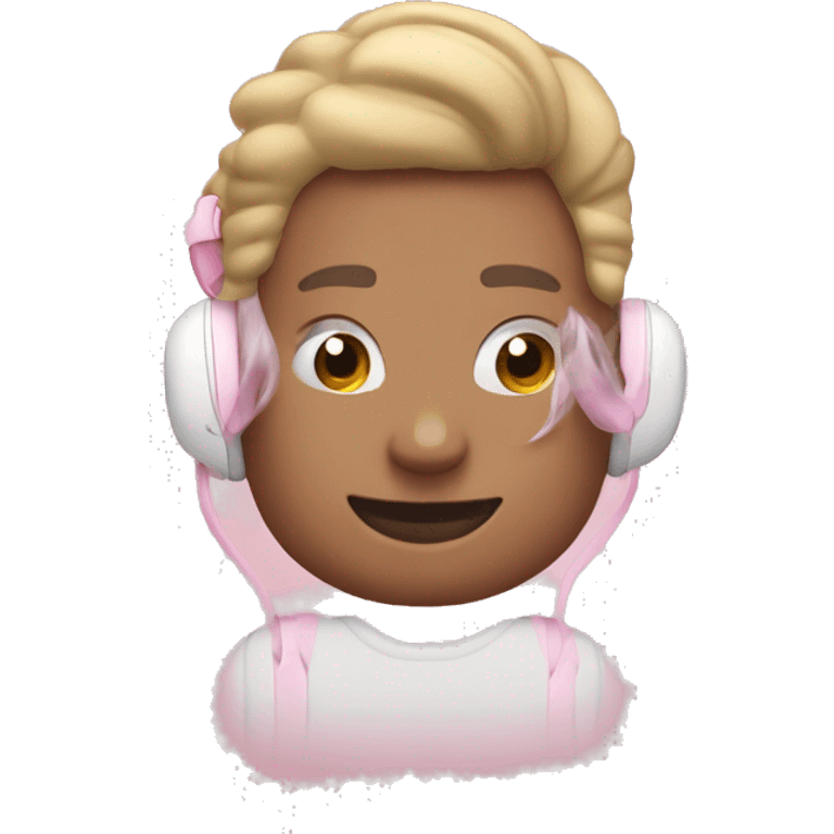 over the ear pink AirPods Max emoji