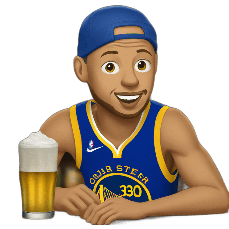 Steph curry in a pub emoji