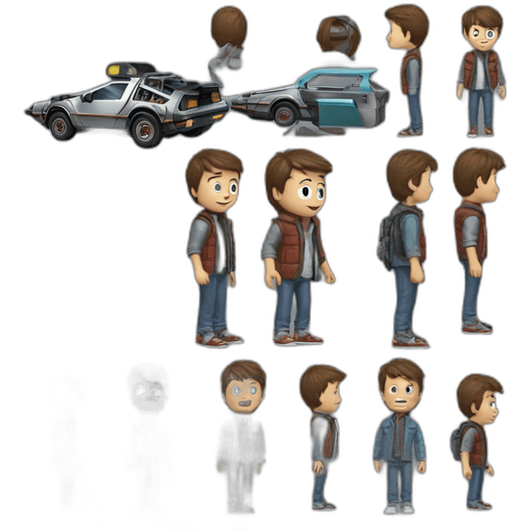 Marty mcfly retour vers le futur emoji