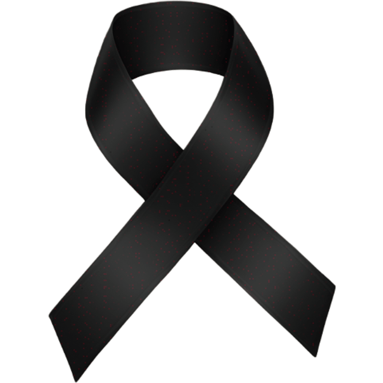 Black ribbon emoji