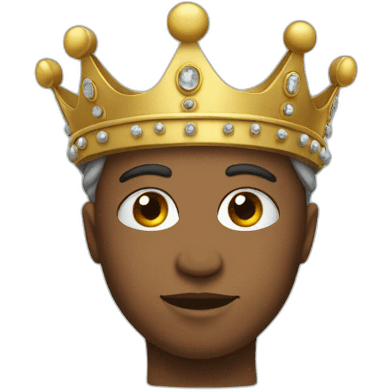 Ai wearing crown on its head emoji