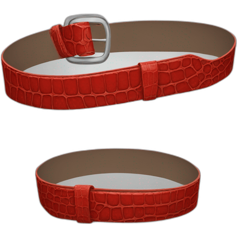 red crocodile belt emoji