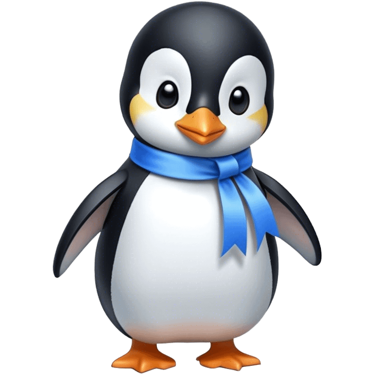 Pinguin with ribbon emoji