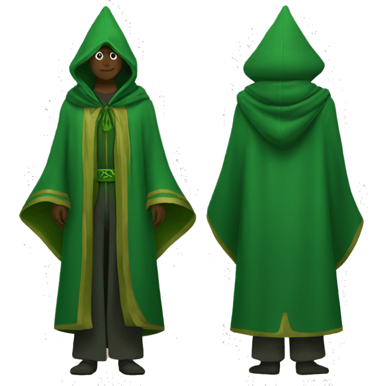 green wizard robes, no hood emoji