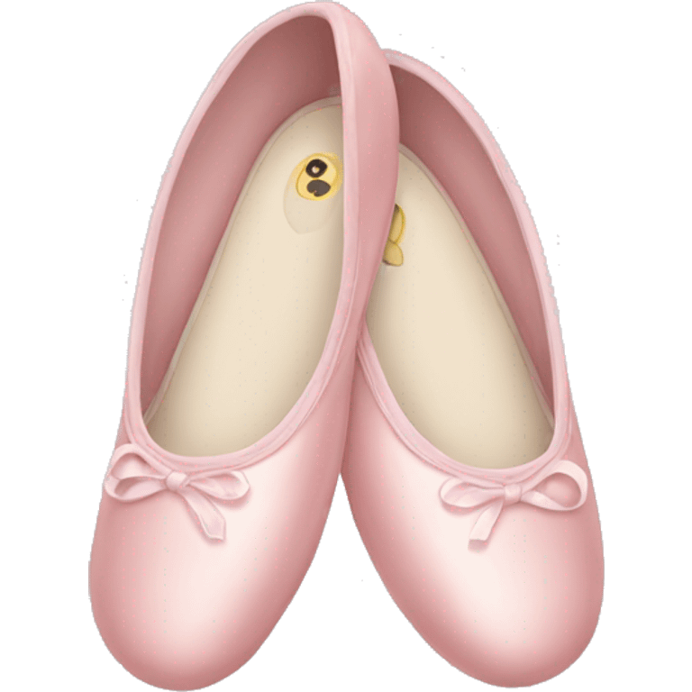 Pale pink ballet shoes emoji