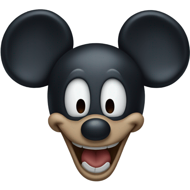 Creepy mickey mouse emoji