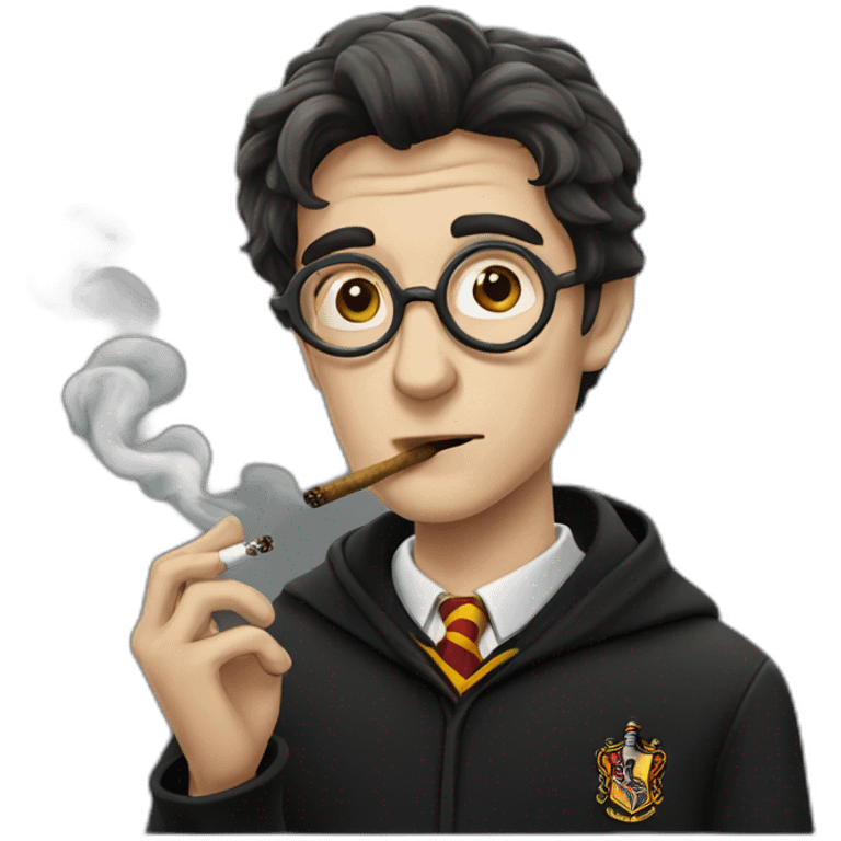 harry potter smoking emoji