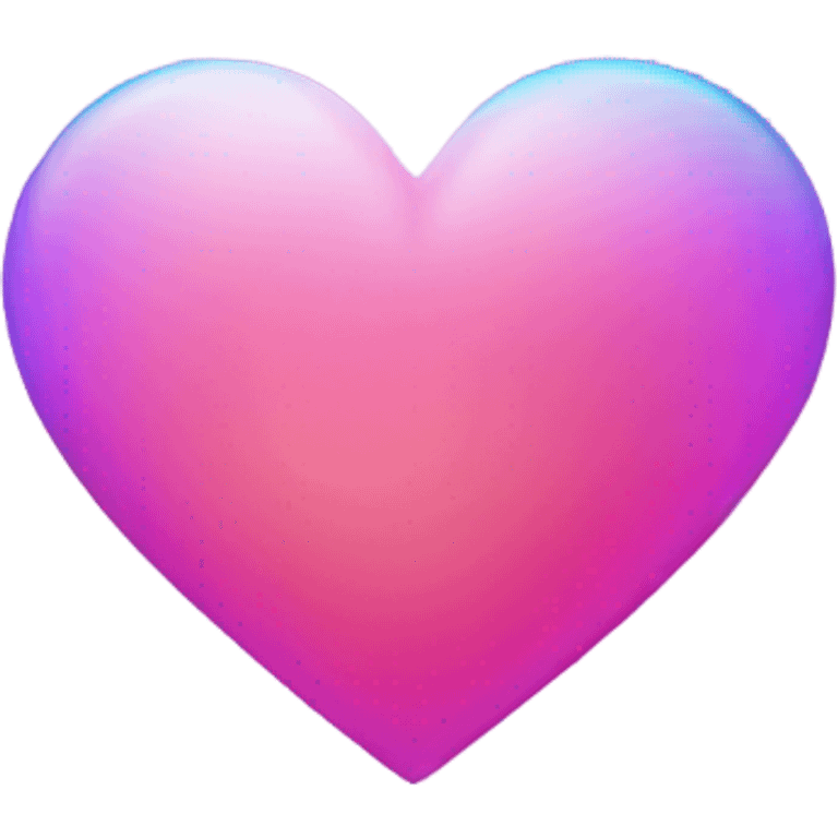 pink and light blue and purple gradient heart emoji