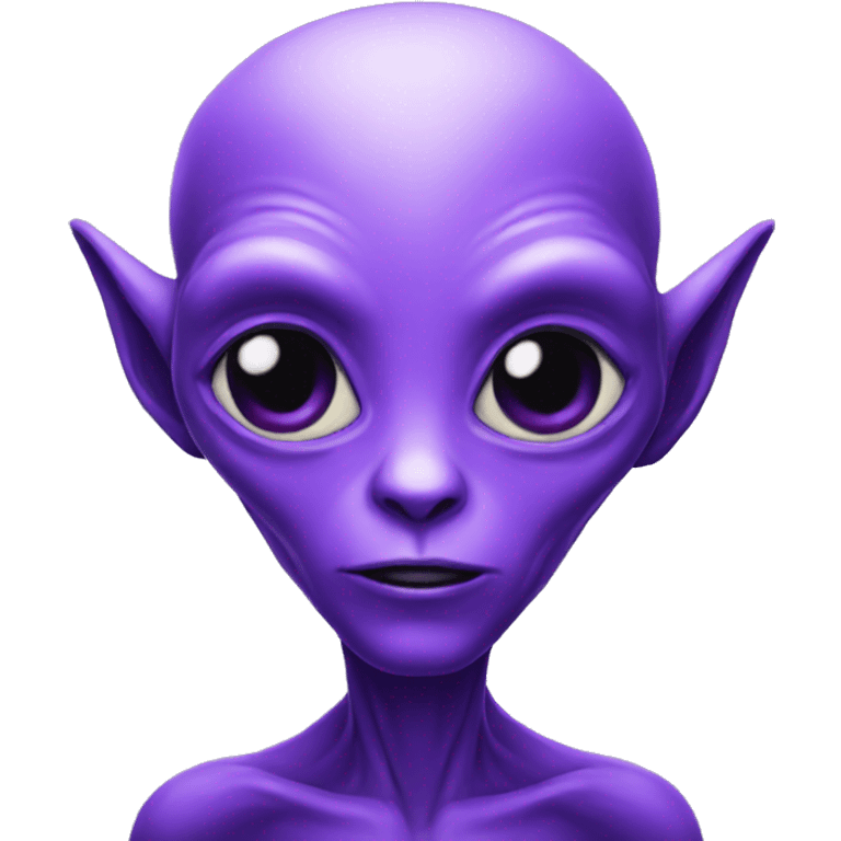 Purple alien emoji