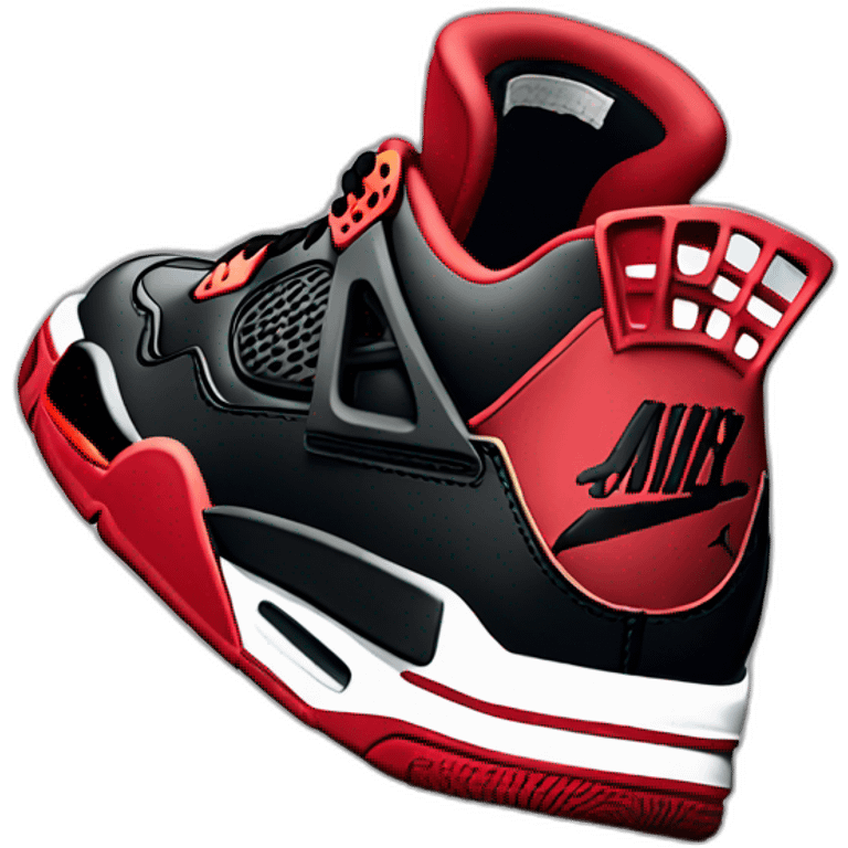 Jordan 4 bred reimagined emoji