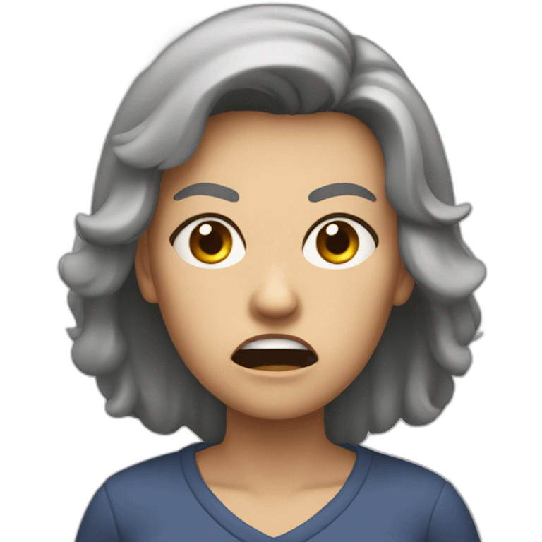 Angry mom emoji