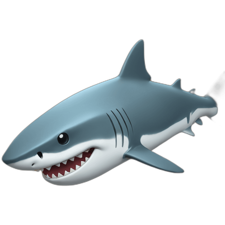 shark in a trench emoji