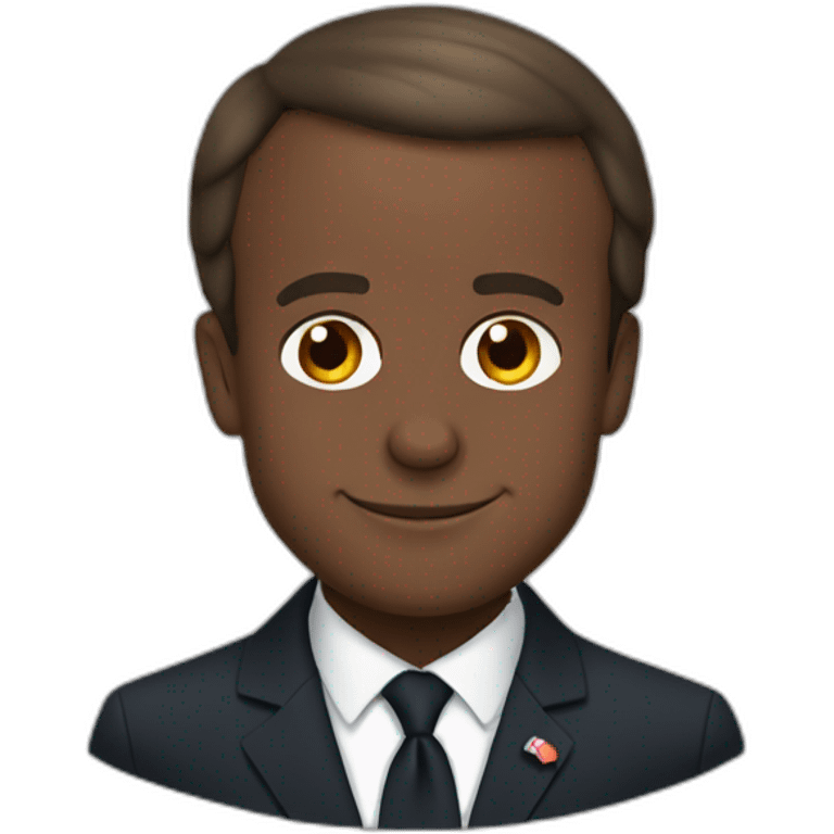 dark skinned emmanuel macron emoji