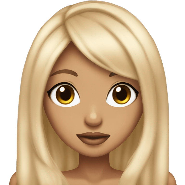 tan skinned hime gyaru  emoji