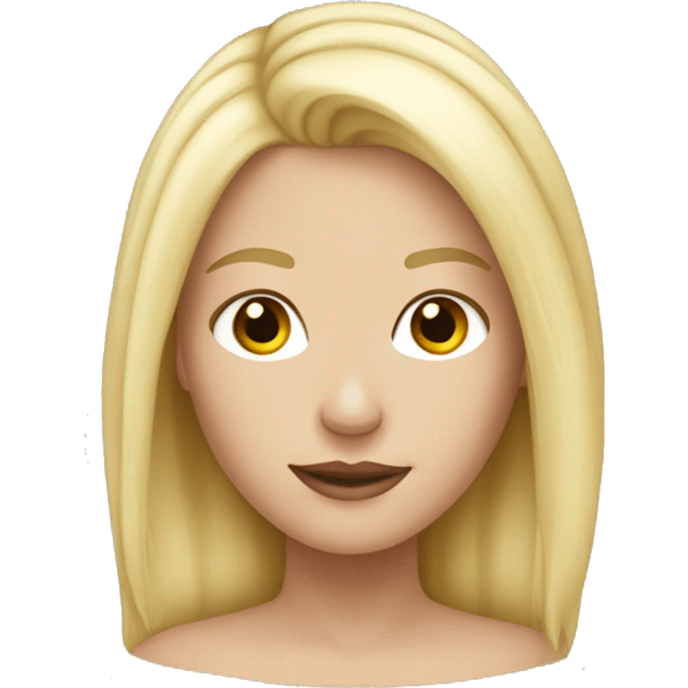 Blonde white girl emoji