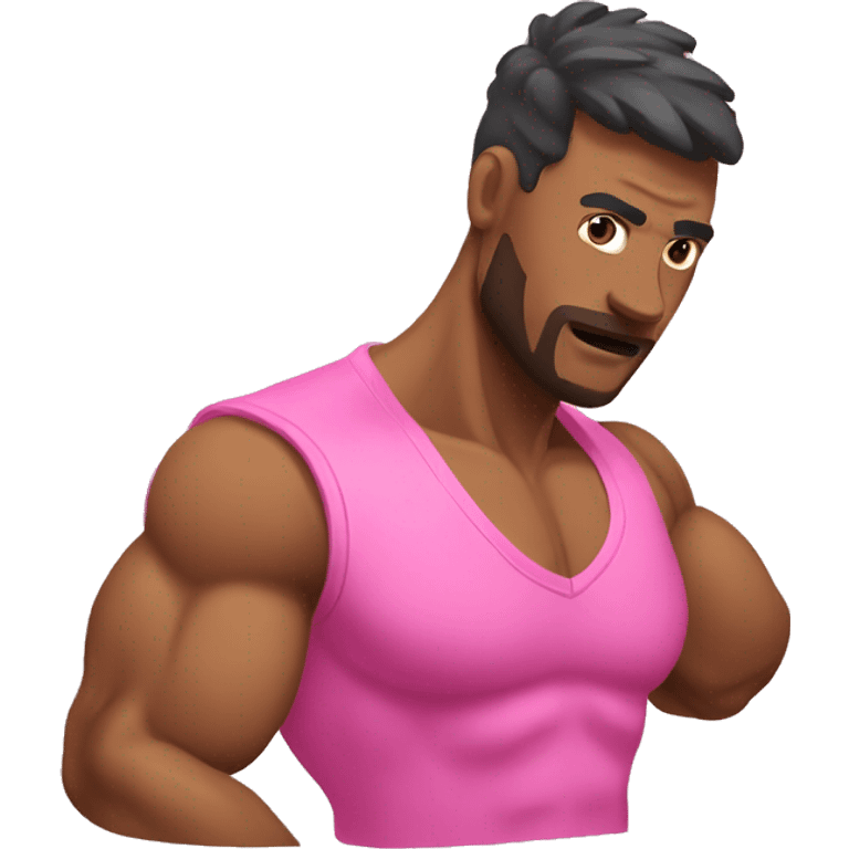 Biceps pink emoji