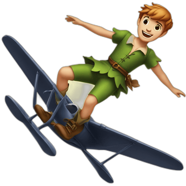 peter pan flying emoji