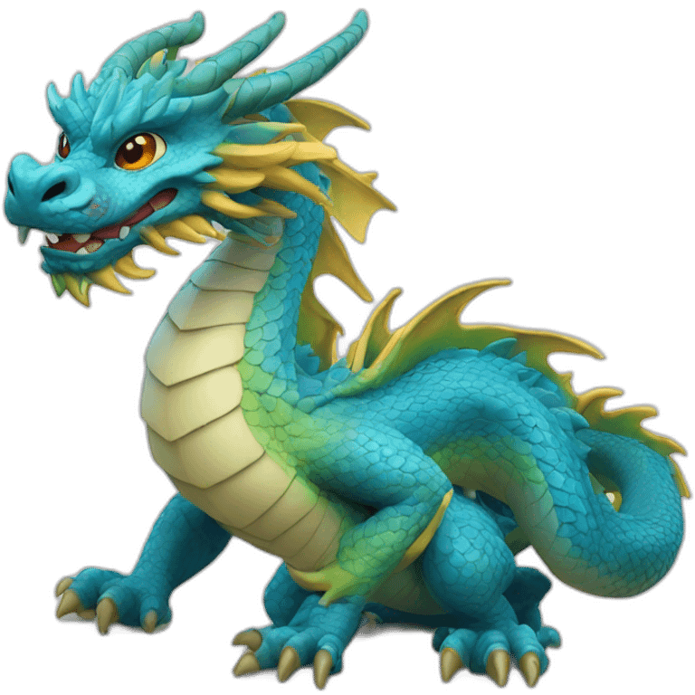 Un dragon chinois emoji