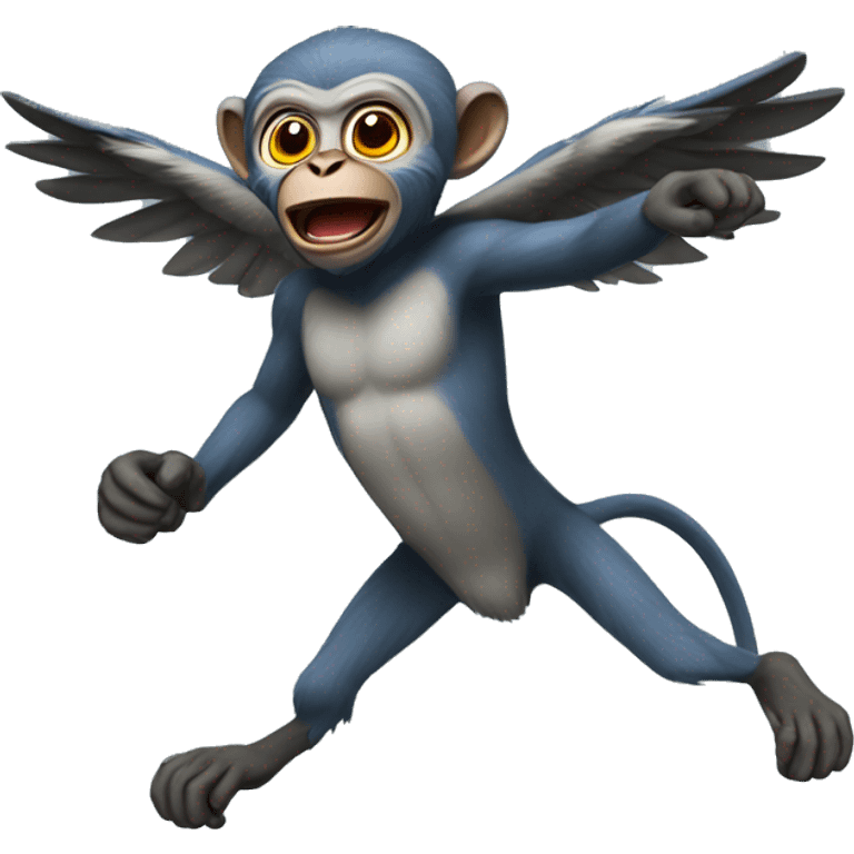 Flying monkey emoji