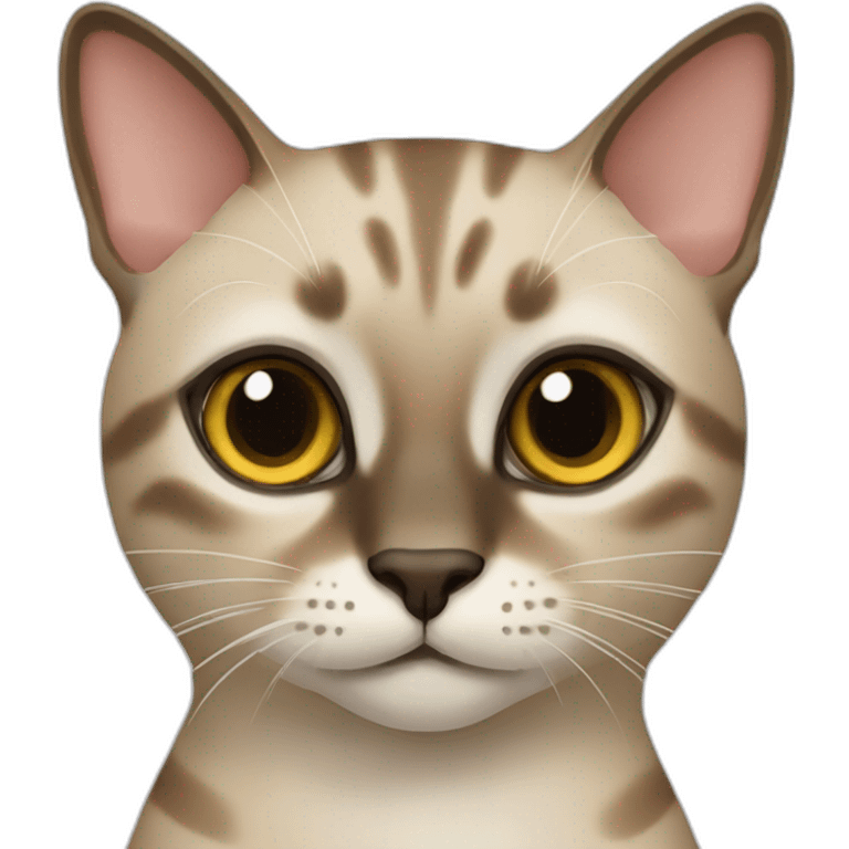 Tabby Siamese cat emoji