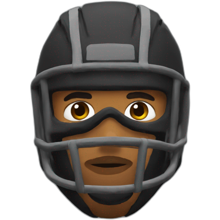 rust player in facemask emoji