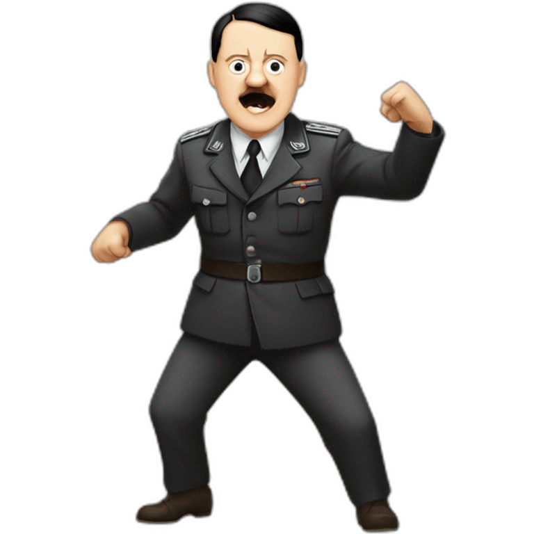 Hitler doing gangnam style emoji