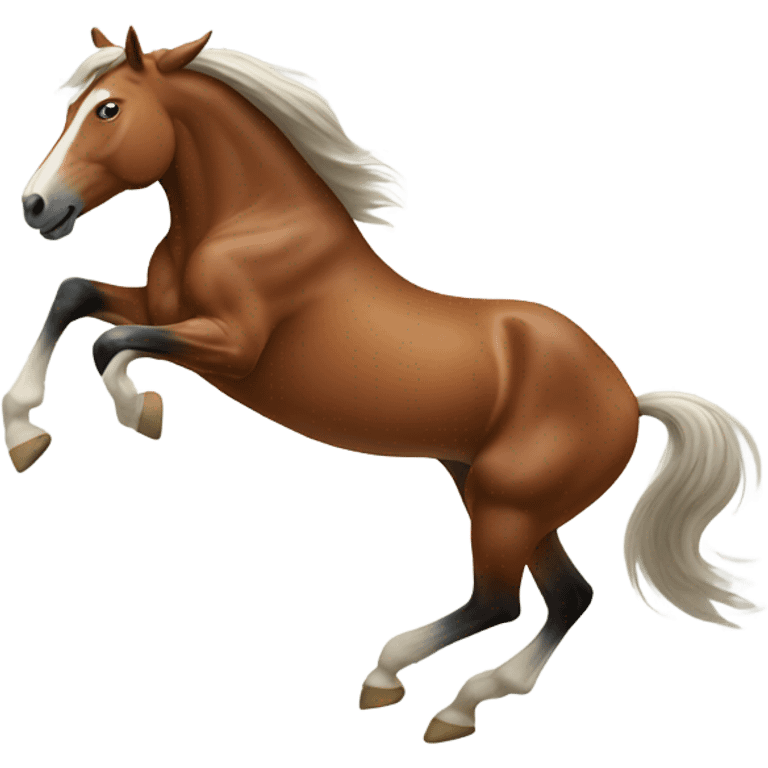 A dancing horse emoji