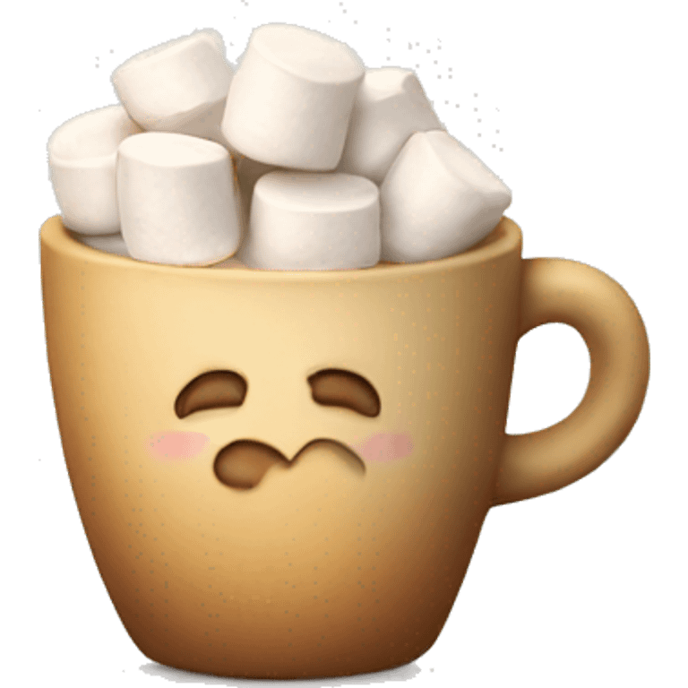 cup with marshmallows  emoji