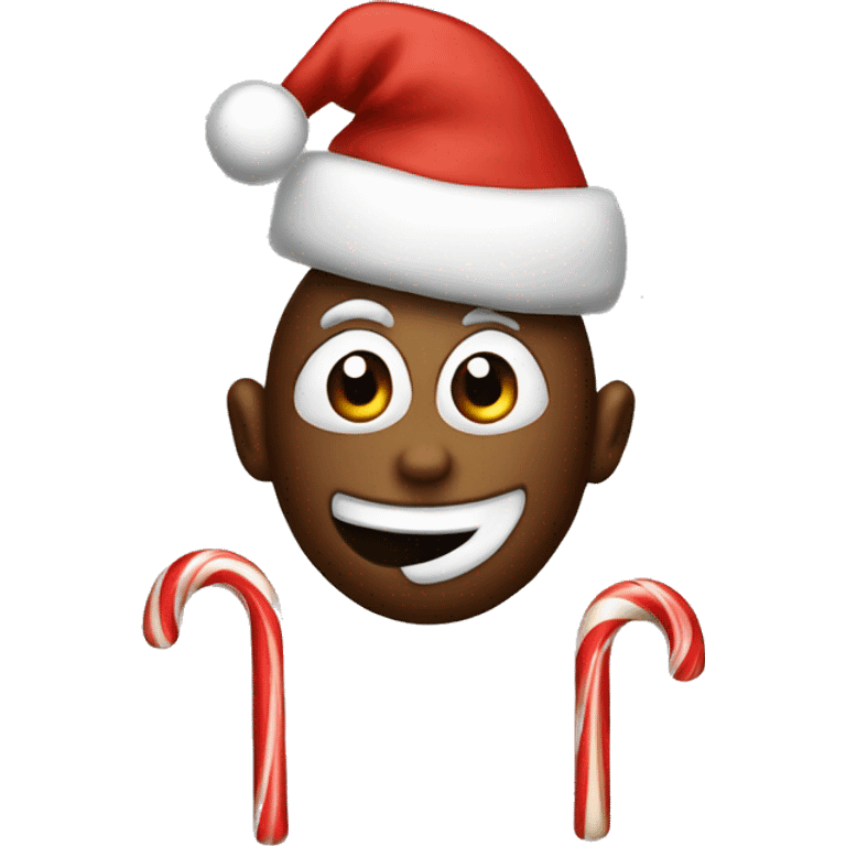 Christmas candy emoji