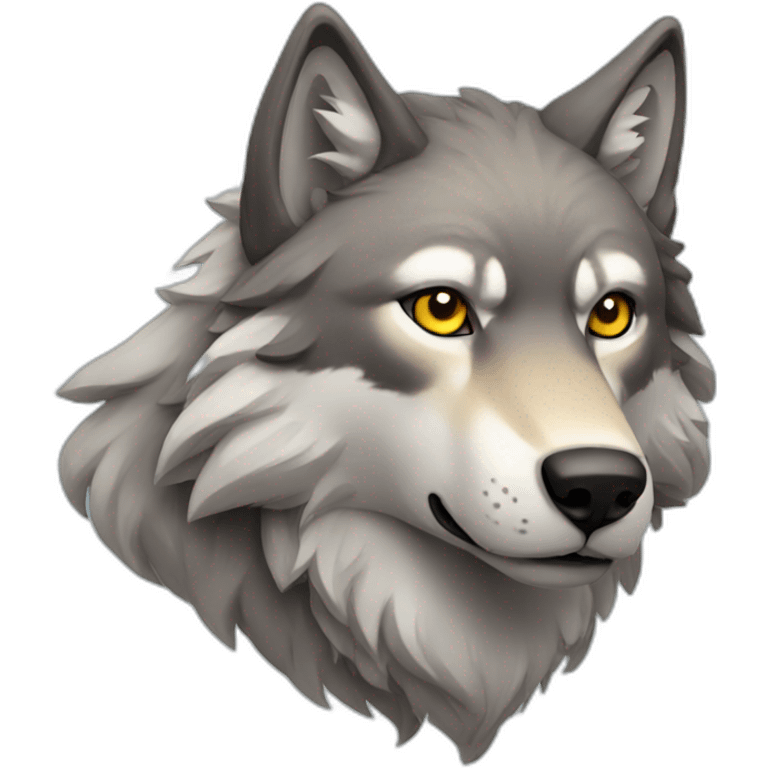 majestic wolf emoji