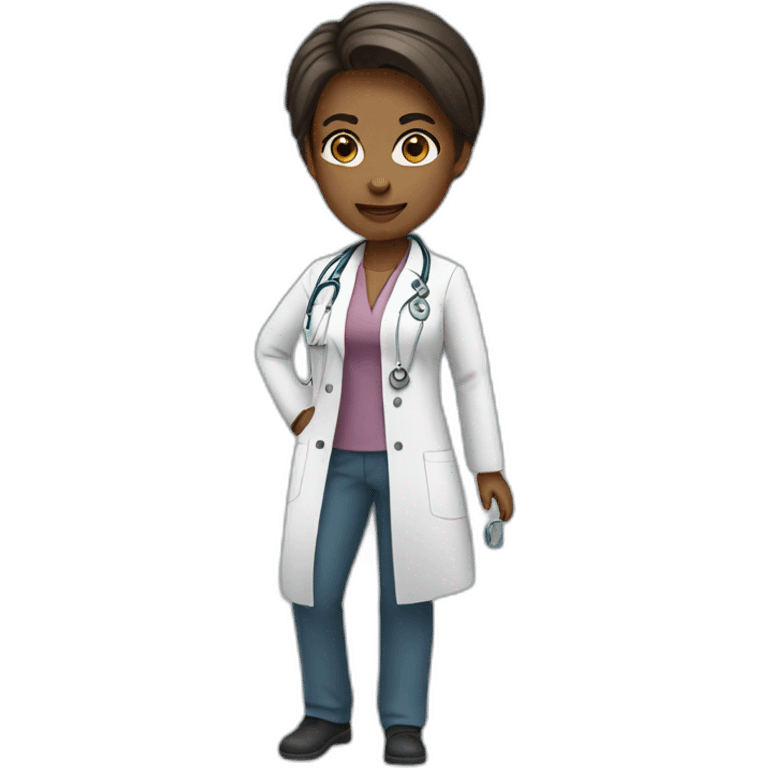 Female doctor full body emoji