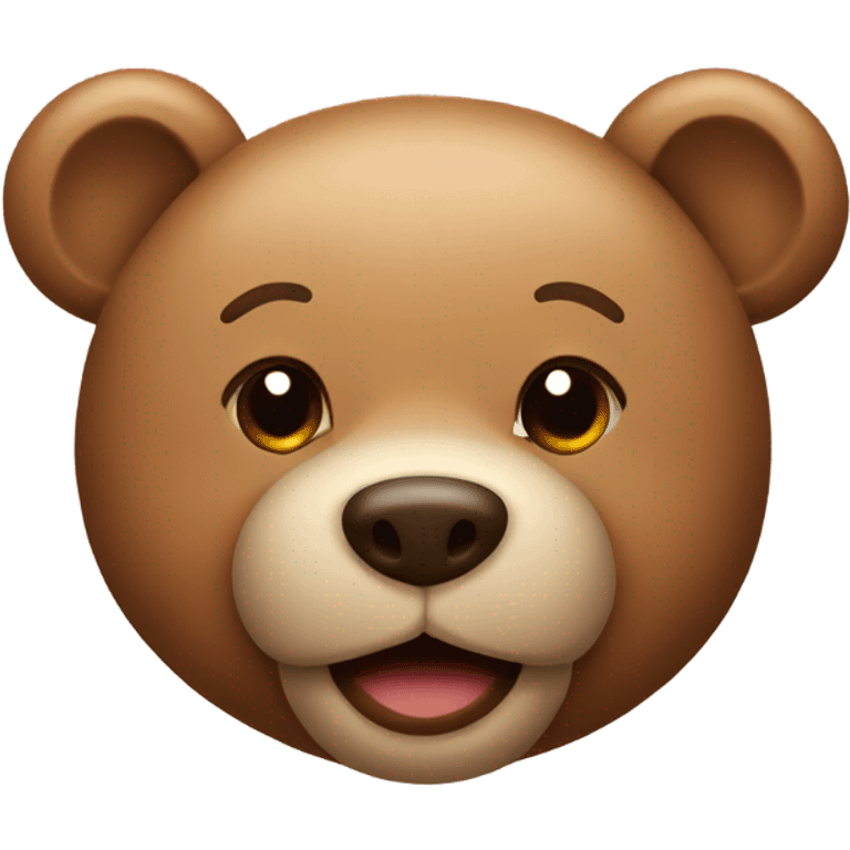 Teddy bear wink emoji