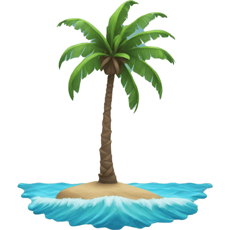 palm and sea emoji