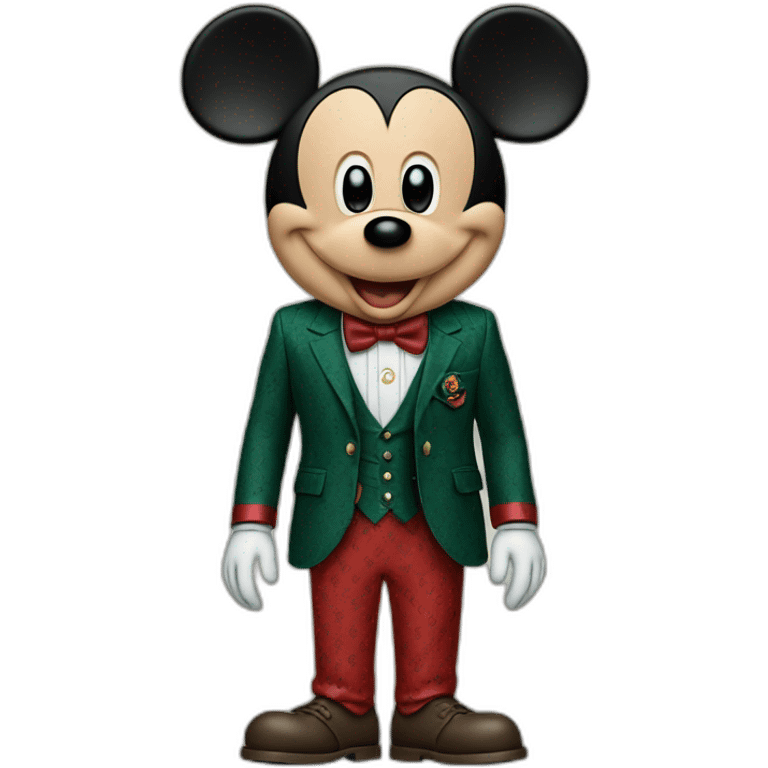 mickey mouse in a gucci suit emoji