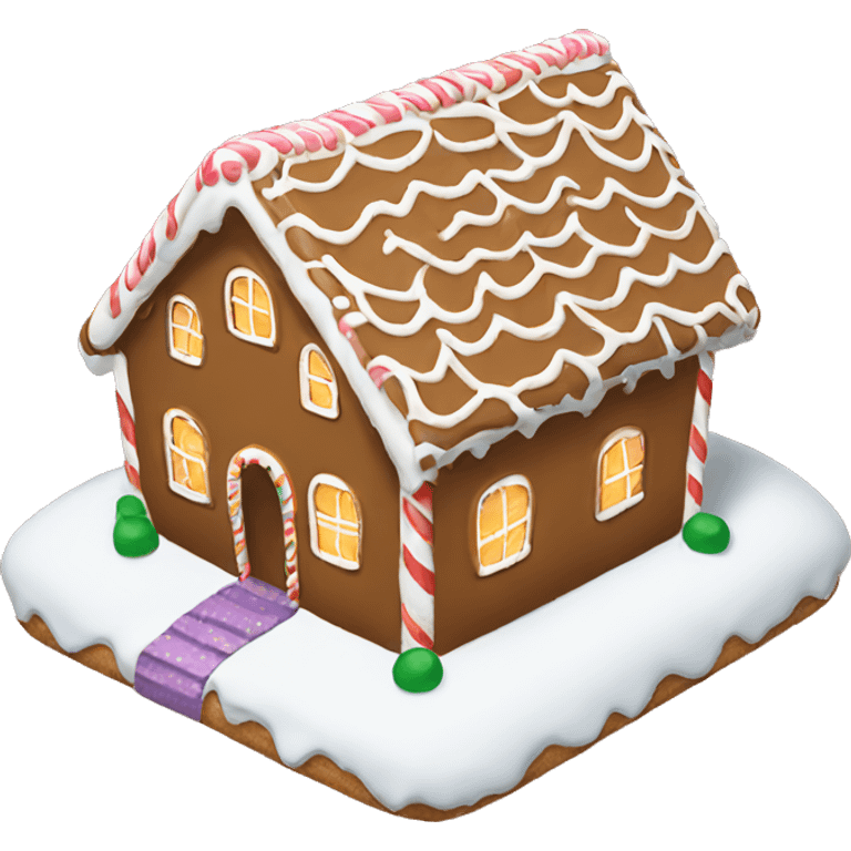 gingerbread house emoji