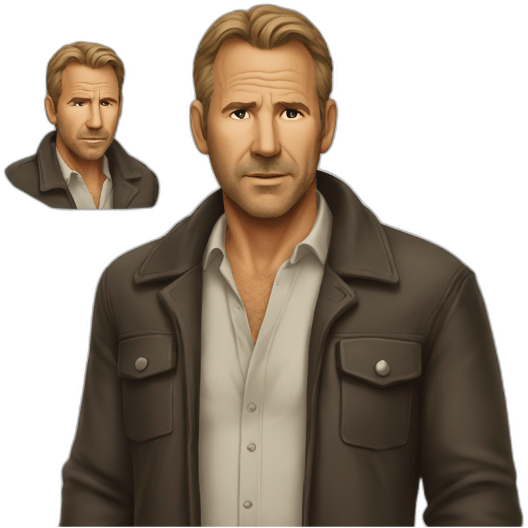 Kevin Costner serioous emoji