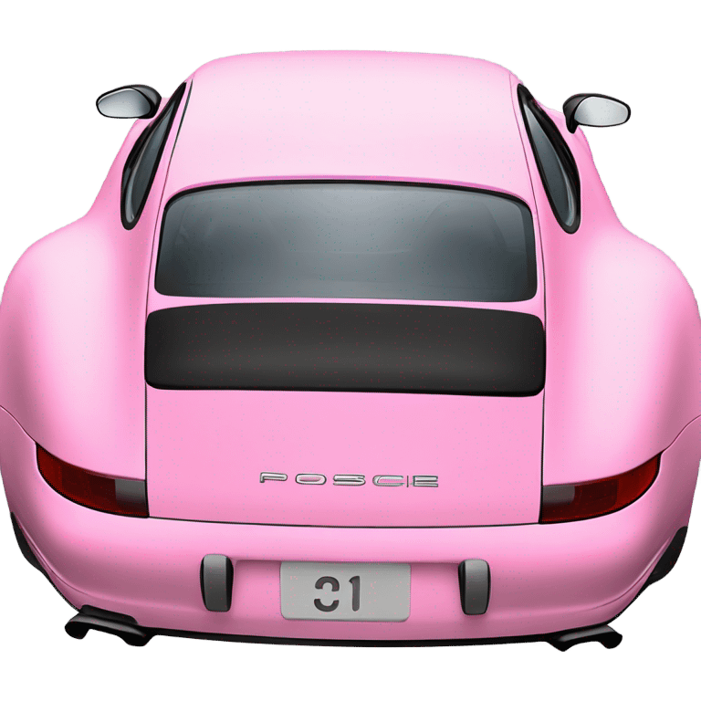 Pink Porsche 911 ￼ POR DETRAS emoji