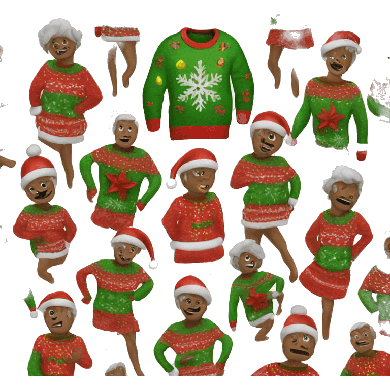 ugly christmas sweater emoji