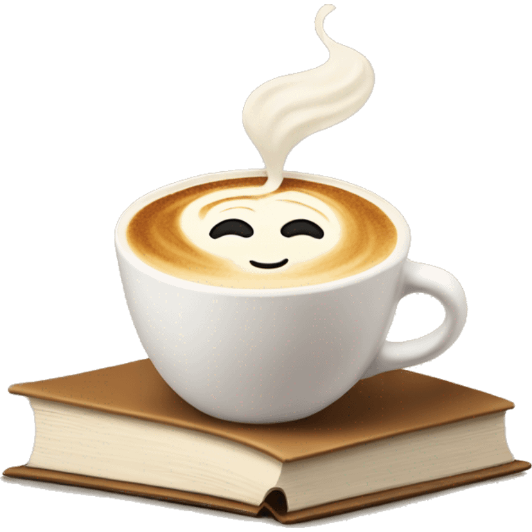 latte next to open book emoji