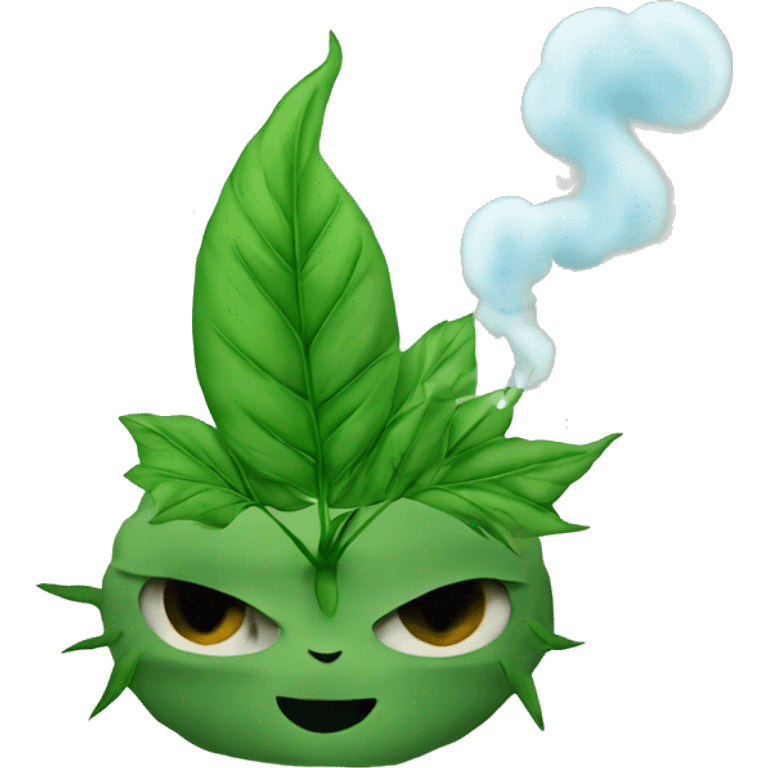 weed smoke with cat emoji