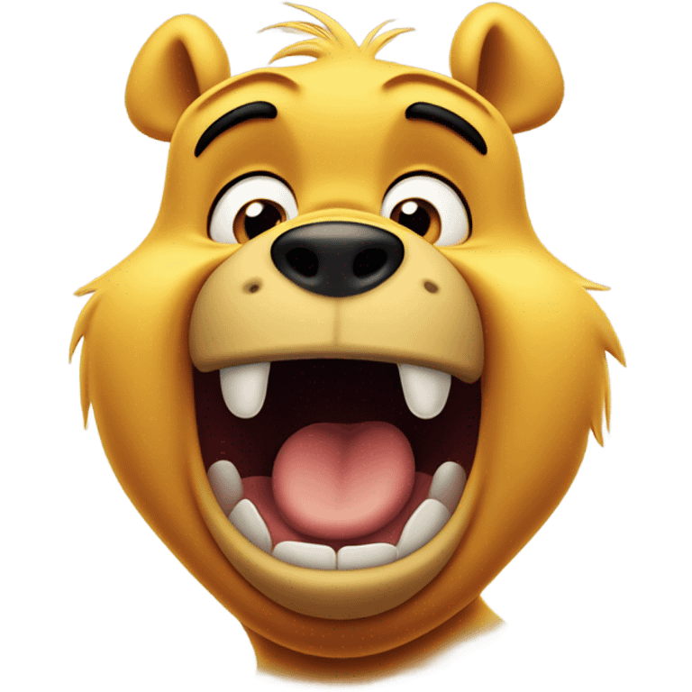 Winnie the Pooh shocked in horror emoji