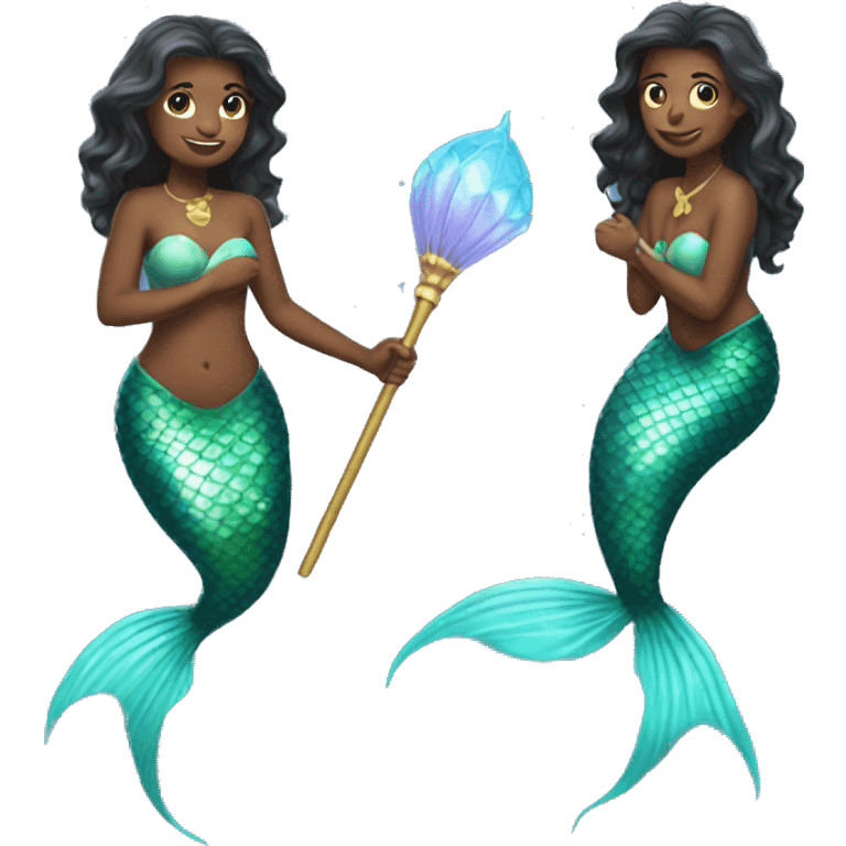 Mermaid with a wand emoji