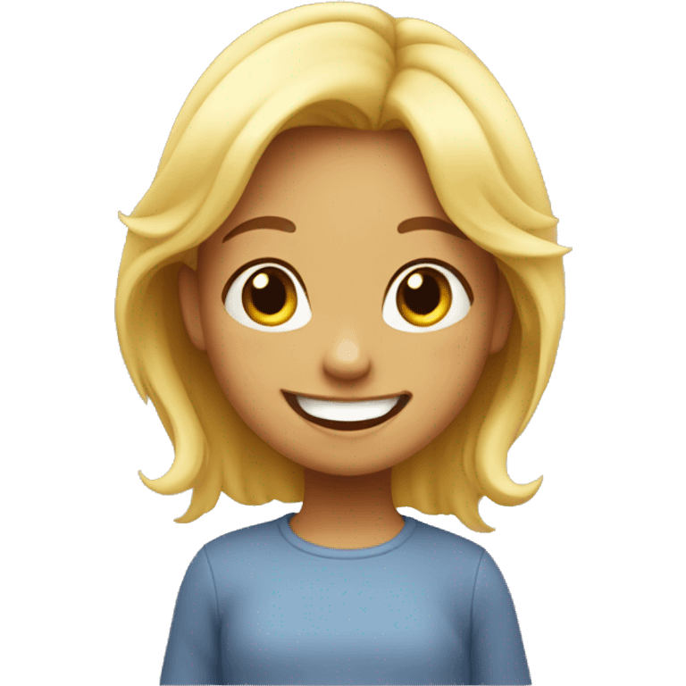 little emoji girl joyful emoji